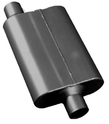 SpeedFX 2 Chamber Performance Exhaust Muffler 2.25  Offset Inlet / Center Out • $39.99