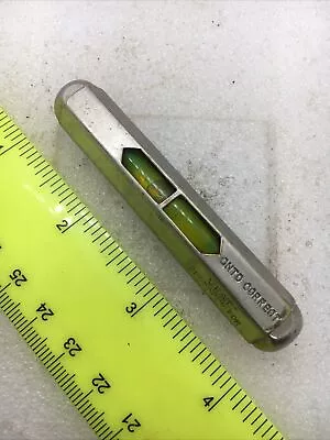 Vintage Nickel Plated Brass 3  Engineers Spirit Level  VEST  GNTD CORRECT • $9.46