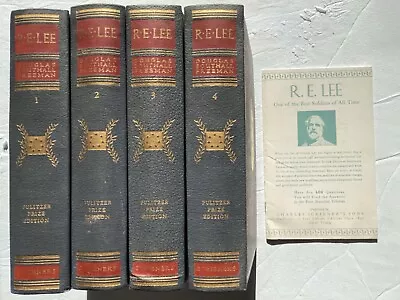 R E Lee Douglas Southall Freeman Pulitzer Prize Edition Scribner’s With Booklet • $140