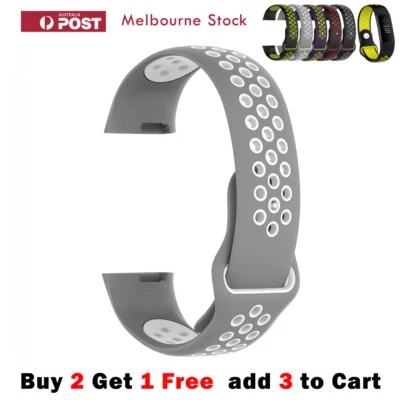 $6.99 • Buy Fitbit Charge 4 Band Charge 3 /SE Sports Silicone Dual Color Replacement Straps