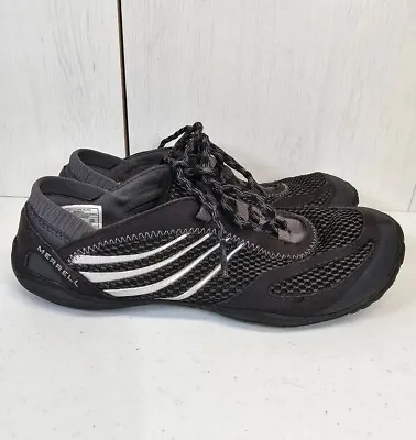 Merrell Barefoot Pace Glove Black Lace-Up Durable Sneaker Shoes - Womens US 7.5 • $39.50