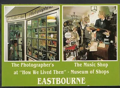 Sussex Postcard-Eastbourne How We Lived ThenMuseum Of Shops.Used 1995 - LC4221 • £2.10