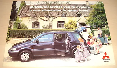 Mitsubishi Space Runner & Space Wagon Uk Sales Brochure Oct.93 New Old Stock • $12.57