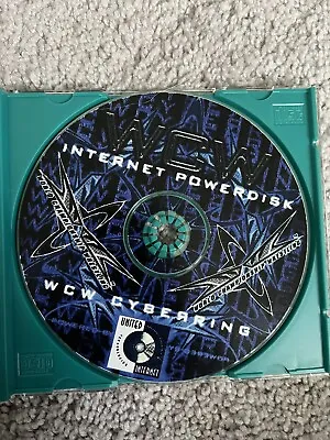 Rare WCW Fan Club Powersite Powerdisk Cyberring CD-ROM  WWF WWE ECW Disc Only • $140