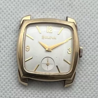 1964 Bulova Engineer  B  Dress Watch W/10K RGP Bezel & Stainless Back • $55