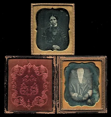 Lot Of 2 Daguerreotypes Of Women Humphreys / Marcy Family Connecticut • $205.69