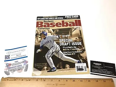 Alex Rodriguez Signed Autographed Baseball Collector Magazine Black Ink With COA • $59.73