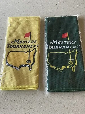 Masters Tournament Golf Towel Augusta With Bag Clip • $19.99