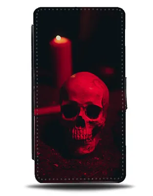 £13.99 • Buy Spooky Halloween Photograph Flip Wallet Case Picture Skull Candle Gothic N656