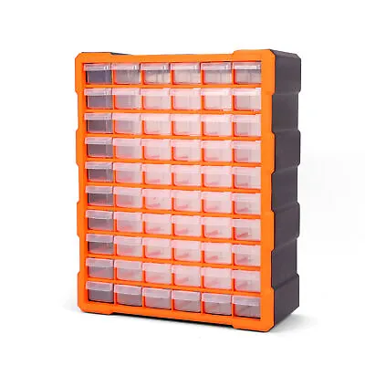 $39.99 • Buy Tool Storage Cabinet Organiser Drawer Bins Workshop Chest 60 Drawers Garage