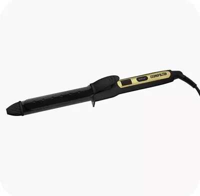 Cosmopolitan Hair Curler Curling Wand/Tongs For Long & Short Hair Black & Gold • £26.81