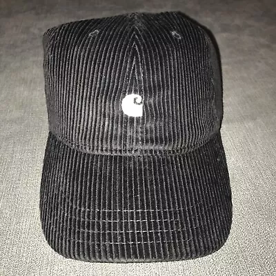 £19.99 • Buy Carhartt Harlem Cap Work In Progress BNWT Black Heavy Duty Cord Material
