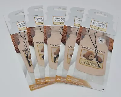 Lot Of 5 Yankee Candle Soft Blanket Classic Car Jar Air Freshener Closet Scented • £19.27