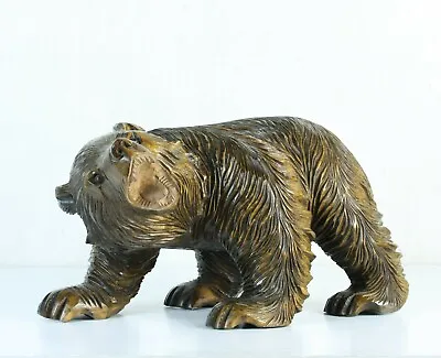 £250 • Buy Vintage Fine Quality Japanese Carved Wooden Bear Prowling & Growling