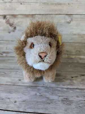 Vintage Steiff Leo Lion Plush W/ Button Miniature Lion Stuffed Animal  • $24
