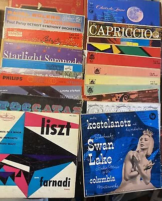 Lot Of 20 Vinyl Records (12 Inch)  - Old Real Vintage - Classical Orchestra • $28.25