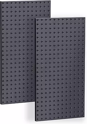 2 Pk Metal Pegboard Wall Panels Steel Peg Boards For Garage Garden Tool Storage • $50.34