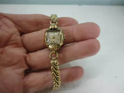 Benrus Ladies Vintage Watch Stainless Steel Back Manual Wind Speidel 32142 Swiss • $14.99