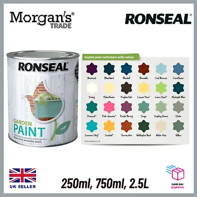 Ronseal Exterior Garden Paint For Outdoor Wood Metal Stone Brick | All Colours  • £24.44