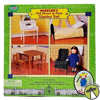 Madeline's Old House In Paris Starter Dollhouse Furniture Playset 2000 Eden NRFB • $134.96