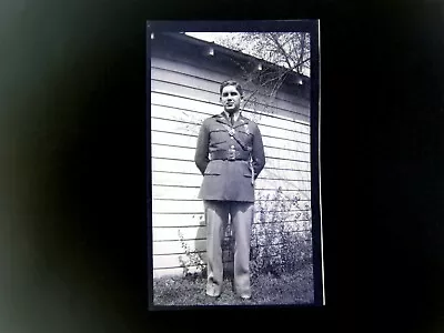 £12.38 • Buy 1940s USA Army Soldier Young Man Uniform Military Vintage Photo Negative M
