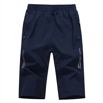 Men's Quick Dry Thin Lightweight Long Short Pockets Stretch Shorts • $19.28
