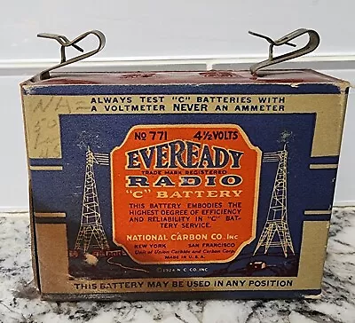Eveready 4 1/2 Volts Radio “C” Battery Tube Radio Battery • $23.95