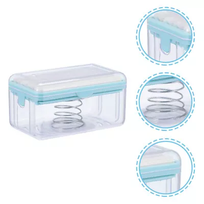  Plastic Soap Holder Dishwashing Liquid Dispenser Box Portable • £7.65