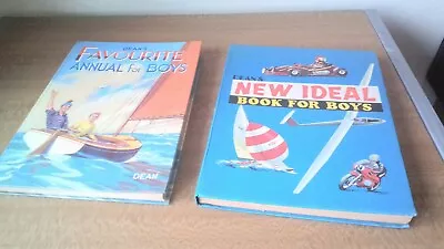 2X Dean's New Ideal Book For Boys 1971 & Favourite Annual For Boys Hardback • £6.99