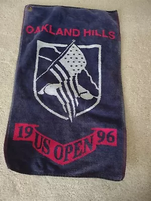 Vintage US Open Golf Towel 1996 Oakland Hills Navy/Red • $14.99