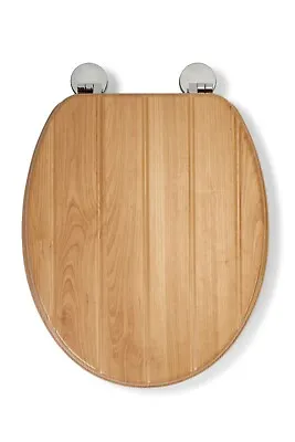 Croydex WL610576H Tramonti Toilet Seat Oak Effect Tongue And Groove • £39.99