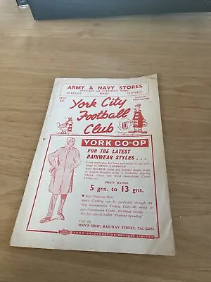 £1.99 • Buy York City V Chester Fc 1960/1 Programme