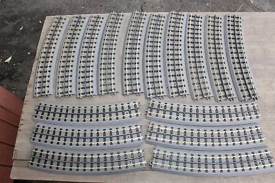 MTH Realtrax 40-1010 Nickel Silver 0-72 Full Curve Track 16 Pieces Solid Rail JB • $116.99