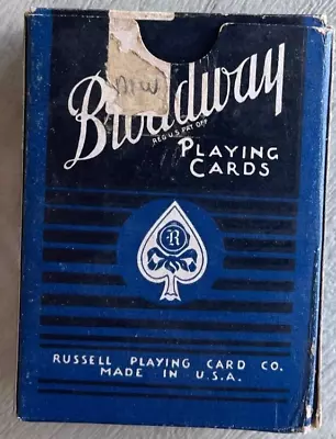 BROADWAY MARKED PLAYING CARDS GAMBLING CASINO POKER 21 Seal Is Broken • $30