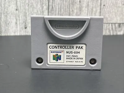 Nintendo 64 N64 Controller Pak NUS-004 OEM Tested • $17.98