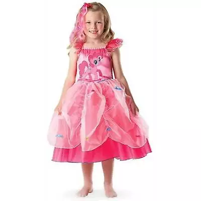 Hasbro Girls My Little Pony Pinkie Pie Costume Dress Book Week Child 4-6 Pink • £35.67
