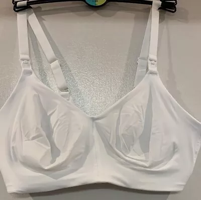 Ex M&S Flexifit Non Wired Non Padded Maternity Nursing Bra 32-42 A-H White • £9.99