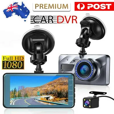 $36.99 • Buy 4.0  1080P Car Dash Camera Video DVR Recorder Front & Rear Night Vision Dual Cam