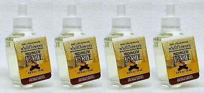 4 Bath Body Works MARSHMALLOW FIRESIDE Wallflower Home Scent Oil Refill Bulb • $39.99