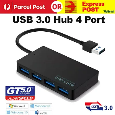 $7.99 • Buy 4 USB 3.0 Multi HUB Charging Port Adapter High Speed Expansion For Macbook Pro