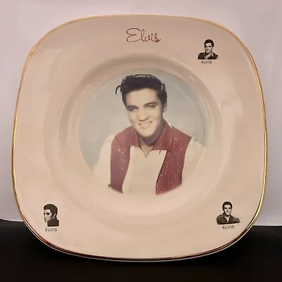 Vintage Fine China Plate Elvis Presley Royal Heritage Exclusive England 19.5cm • $19.73