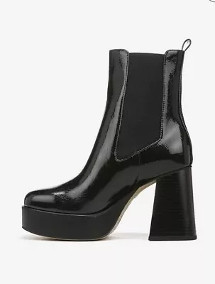 Circus NY Stace Platform Boot Black Vegan Leather Cruelty Free Size 6M • $45