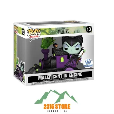 Funko Pop Trains Disney Villain MALEFICENT IN ENGINE Funko Shop Exclusive  • $25.99