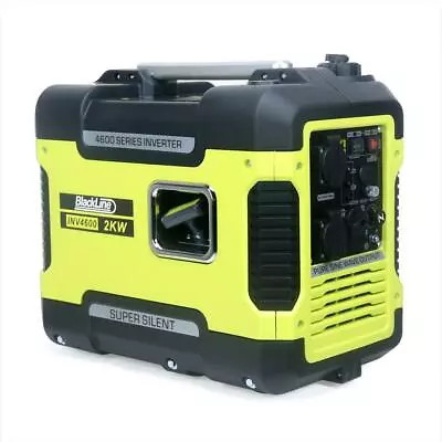 Silent Inverter Petrol Generator 2KW Portable Camping Caravan RV Blackline 4600 • £399.80