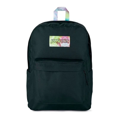 £29.99 • Buy JanSport Superbreak Plus 26L Touch Of Tie Dye Unisex Black Backpack JS0A4QUE7V9