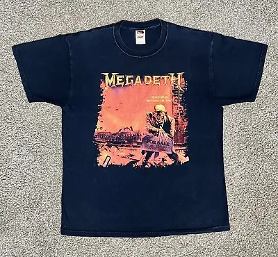 VINTAGE 2000s MEGADETH “IM NOT YOUR KIND” SHIRT SZ L Peace Sells Band Metal Rock • $39.99