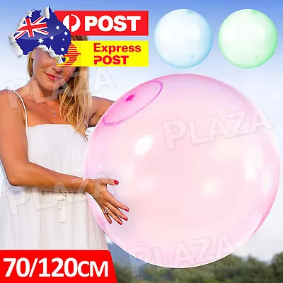 70-120cm Super Soft Wubble Bubble Ball Toy Firm Ball Stretch Bubble Big Balls AU • $9.95