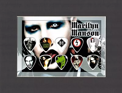 Marilyn Manson Matted Picture Guitar Pick Set The Beautiful People Bad Girl • $25.50