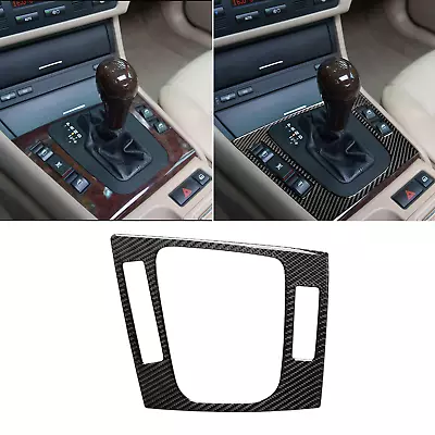 Real Carbon Fiber Console Gear Shift Panel Trim For BMW 3 Series E46 1998-2005 • $9.90