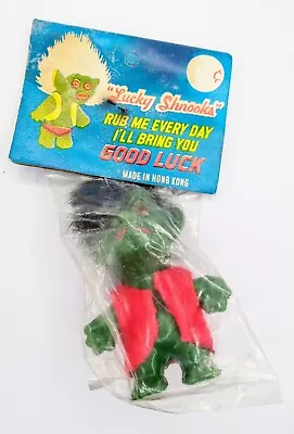 Vtg 1960-1970s Lucky Shnooks Troll Doll In Package Unpunched Header Hong Kong • $22